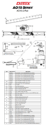 Detex AO19-2 Pull Series Parts Diagram